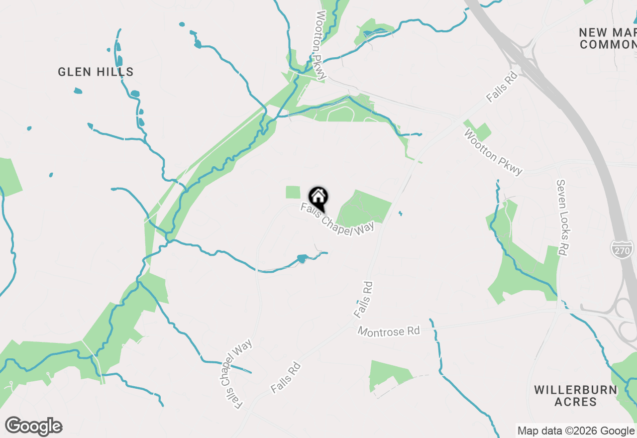 Map of 12608 Lincolnshire Drive, Potomac, MD 20854