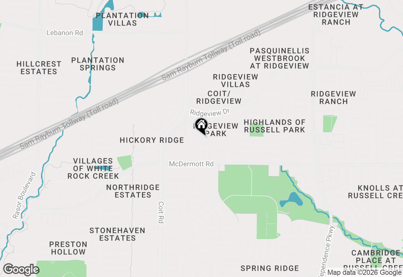 Map of 3709 Mason Drive, Plano, TX 75025