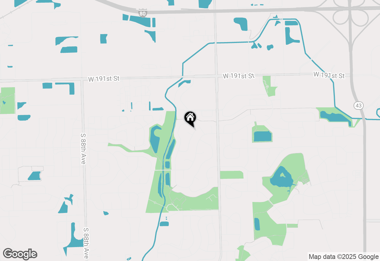 Map of 8124 Glenbrook Place, Tinley Park, IL 60487