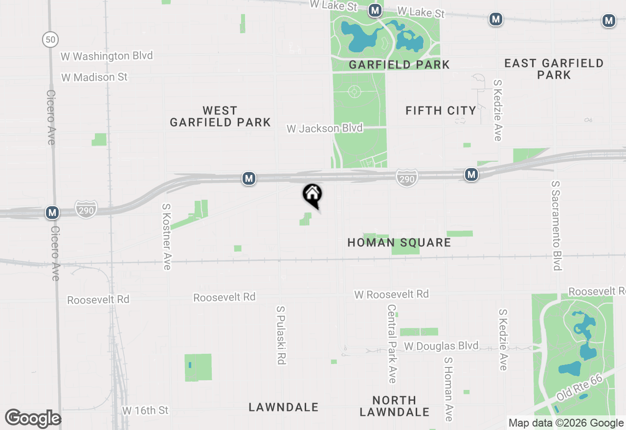 Map of 3851 W Lexington Street, Chicago, IL 60624