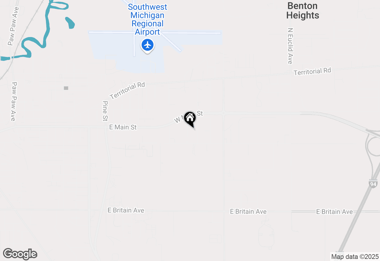 Map of 181 Birdie Avenue, Benton Harbor, MI 49022