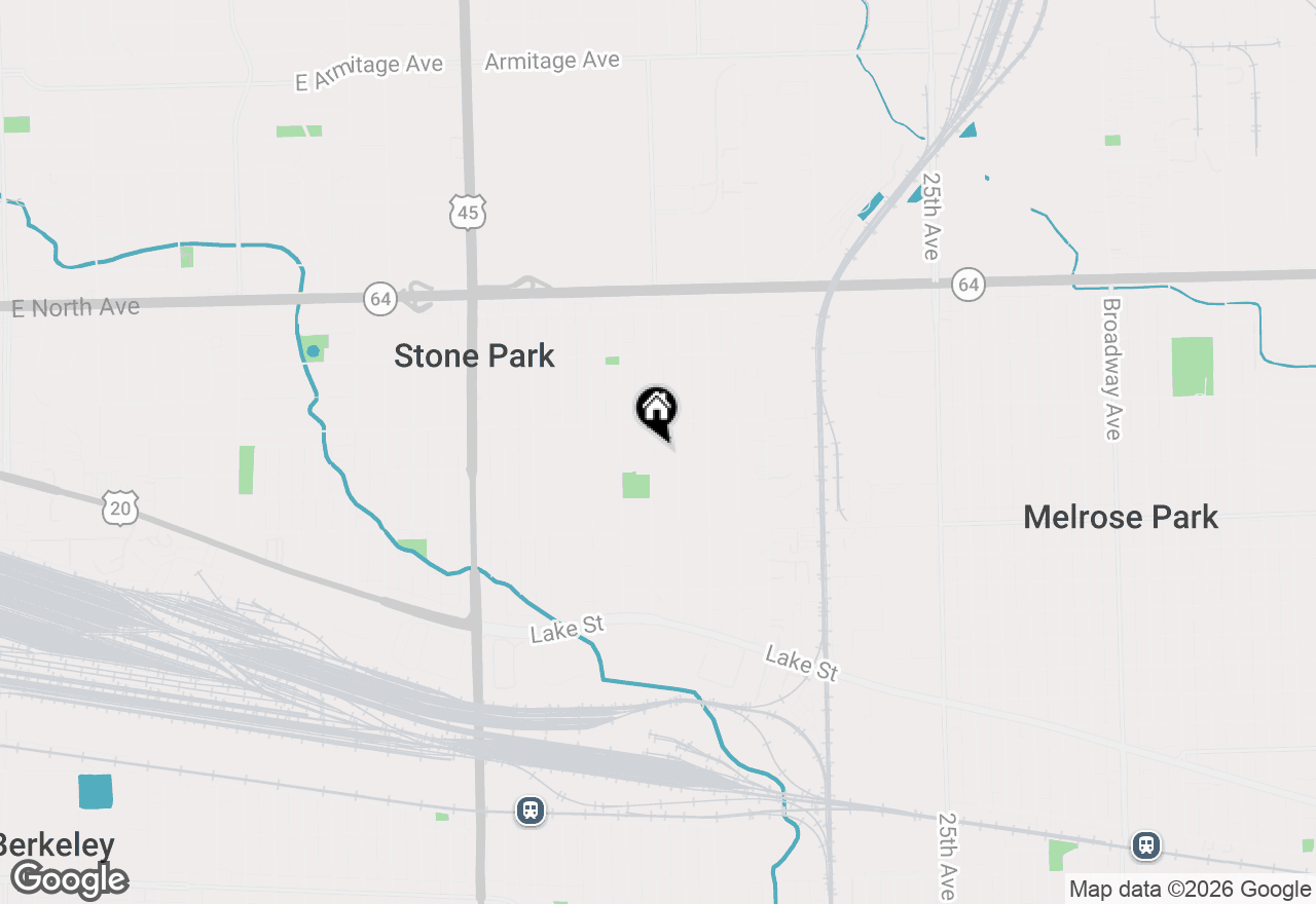 Map of 1619 N 35th Avenue, Melrose Park, IL 60160