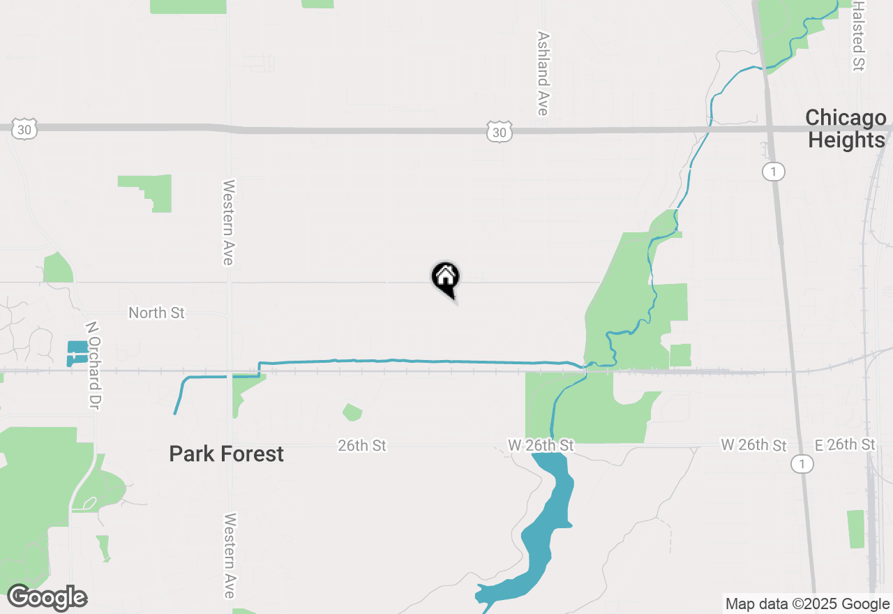 Map of 1906 Boston Street, Chicago Heights, IL 60411