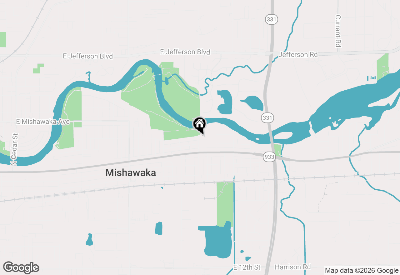 Map of 1801 Linden Avenue, Mishawaka, IN 46544