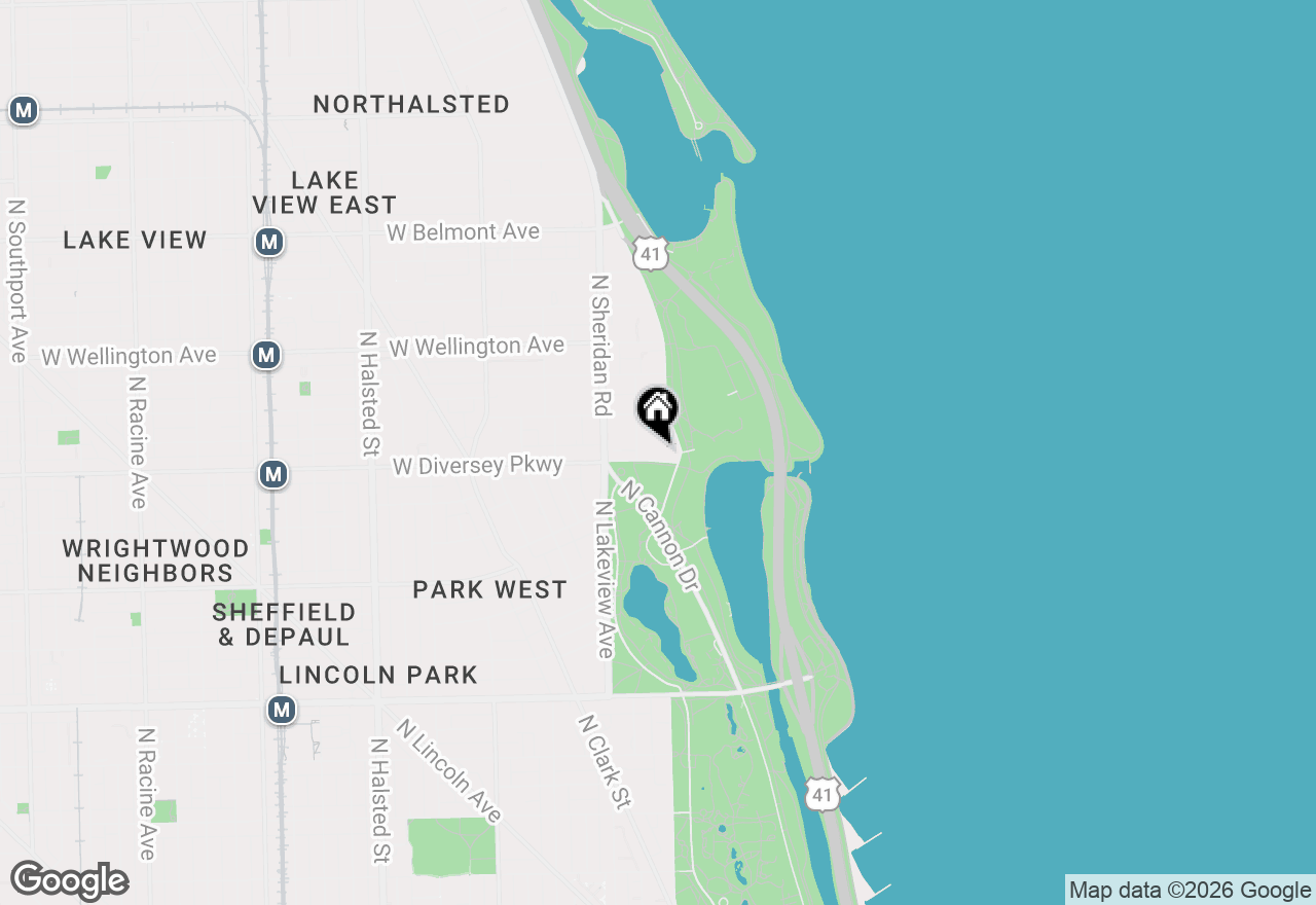 Map of 2800 N Lake Shore Drive #3603, Chicago, IL 60657