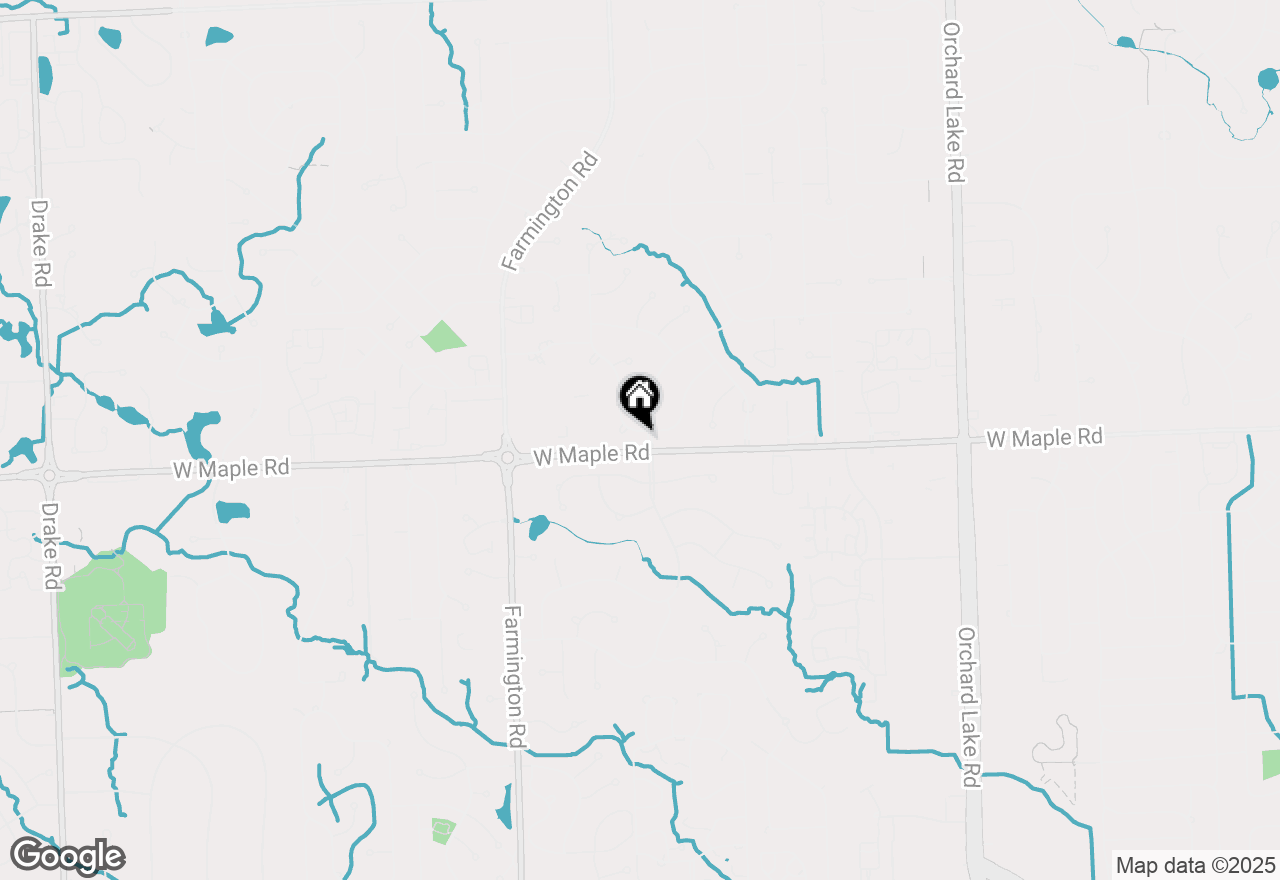 Map of 6460 Charles Drive, West Bloomfield, MI 48322