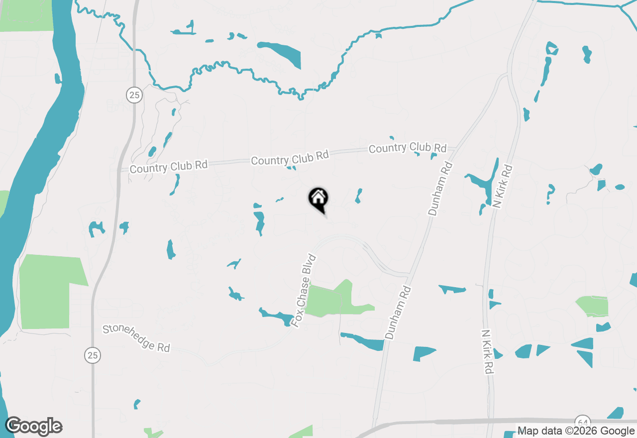 Map of 22 Aintree Road, St. Charles, IL 60174