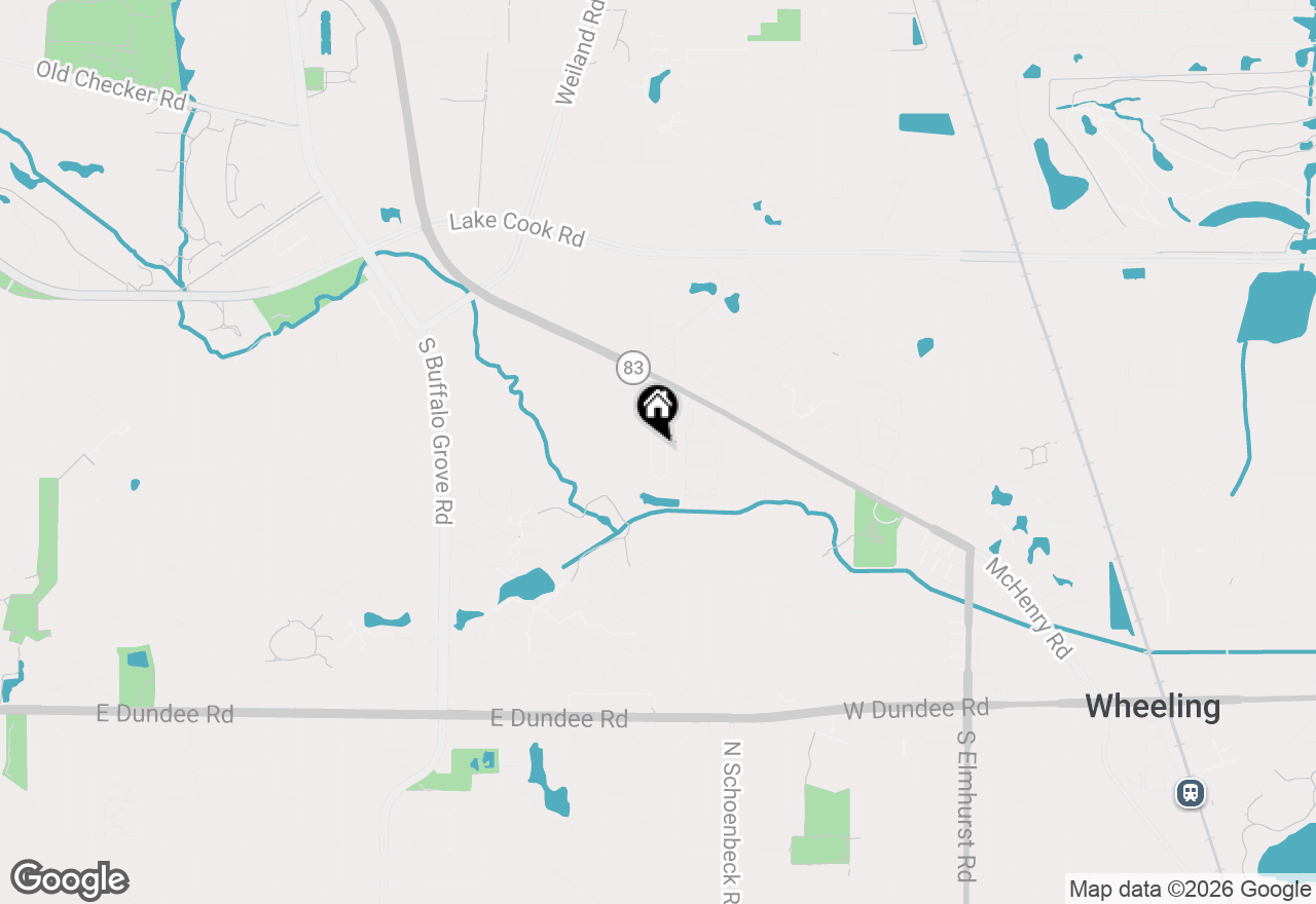 Map of 571 Fairway View Drive #3K, Wheeling, IL 60090