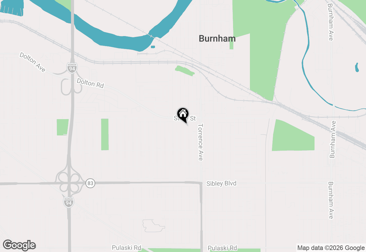 Map of 288 Calhoun Avenue, Calumet City, IL 60409