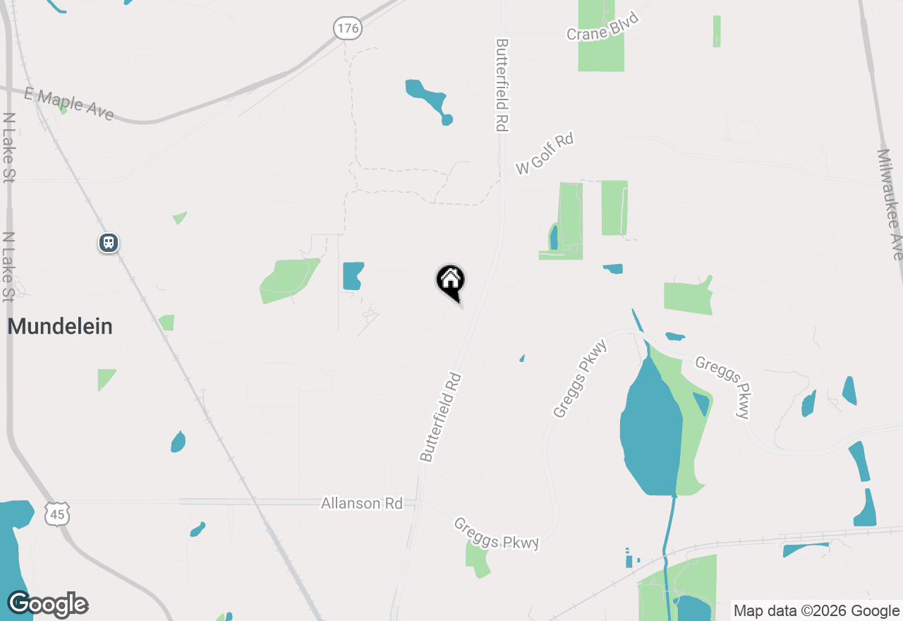 Map of 35 Knightsbridge Drive, Mundelein, IL 60060