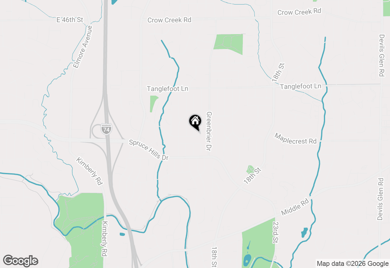 Map of 3205 Candlewick Drive, Bettendorf, IA 52722