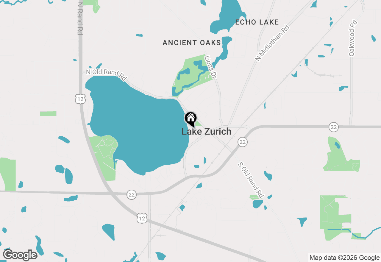 Map of 35 Lakeview Place, Lake Zurich, IL 60047