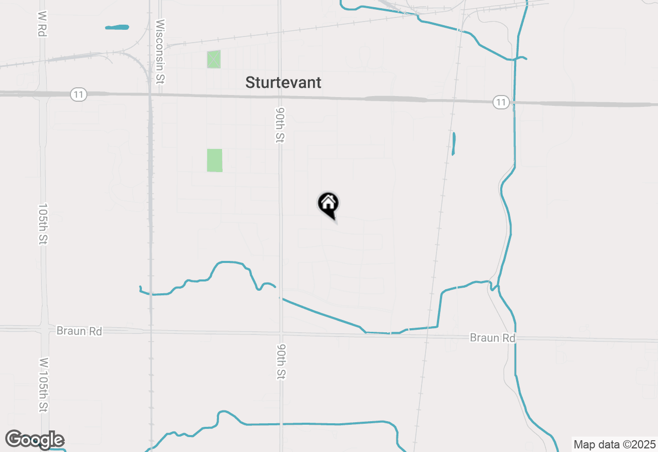 Map of 8624 Queensbury Ln, Sturtevant, WI 53177