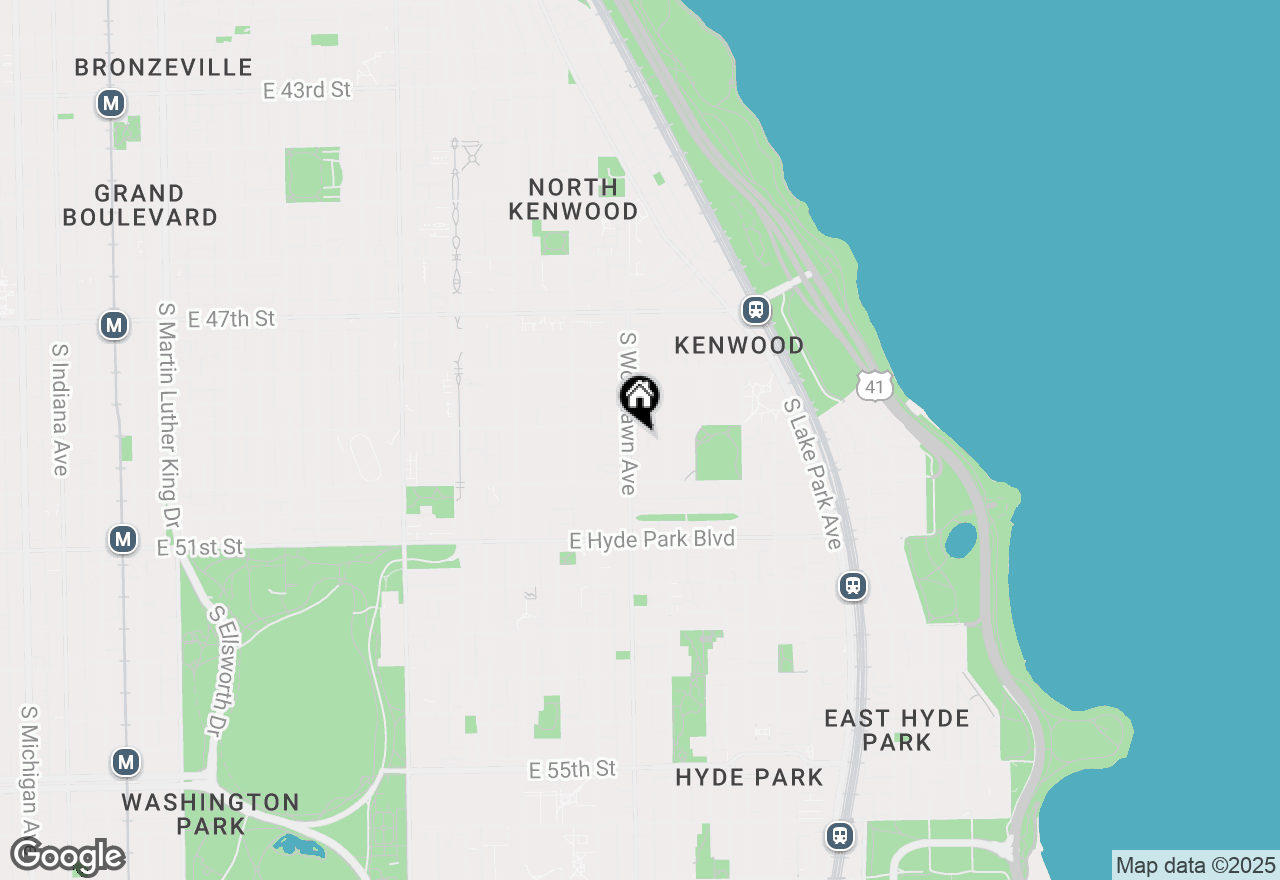 Map of 4915 S Woodlawn Avenue, Chicago, IL 60615