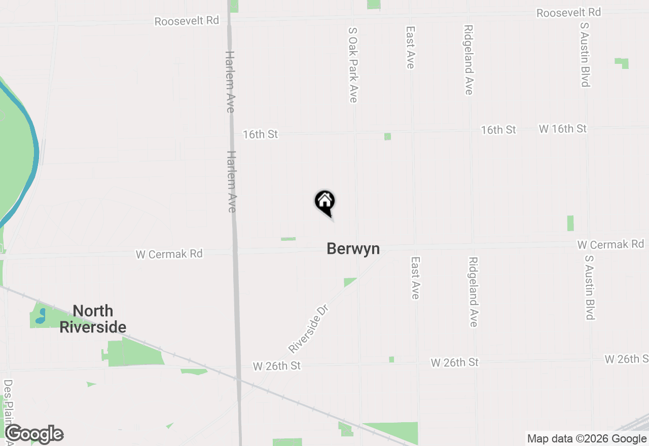 Map of 2102 S Kenilworth Avenue #101, Berwyn, IL 60402