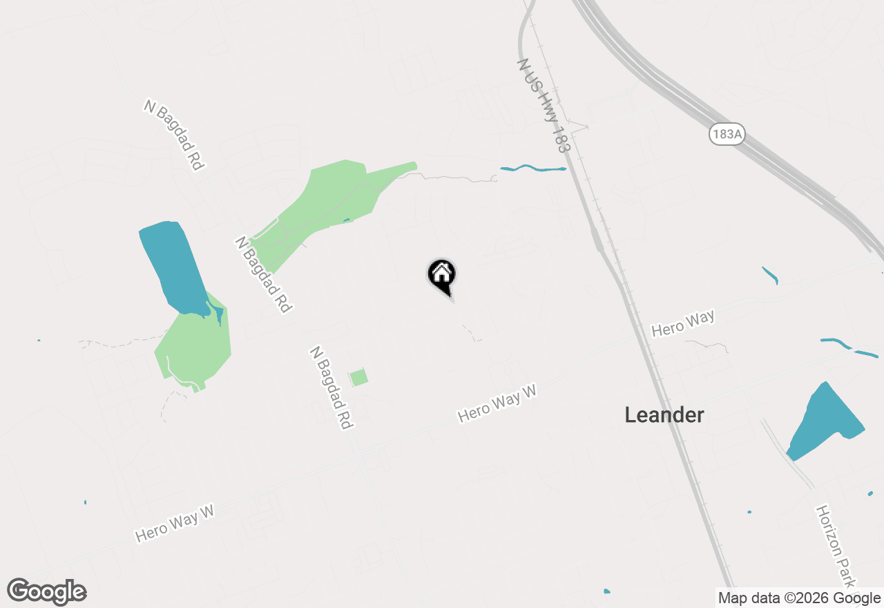 Map of 606 Los Robles Rd, Leander, TX 78641