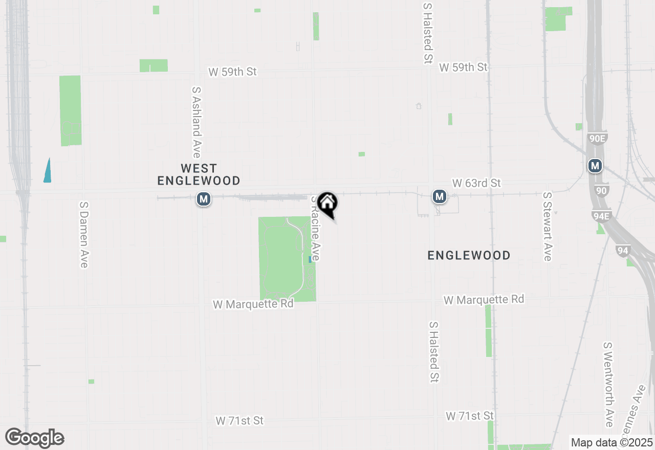 Map of (Address confidential), Chicago, Illinois 60621