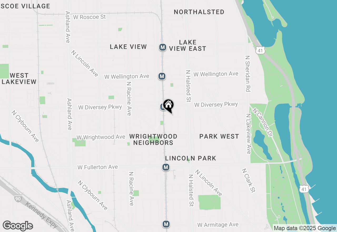 Map of 2717 N Wilton Avenue #3N, Chicago, IL 60614