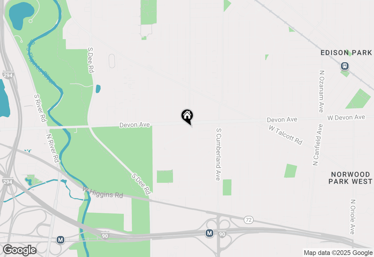 Map of 1212 S Greenwood, Park Ridge, IL 60068