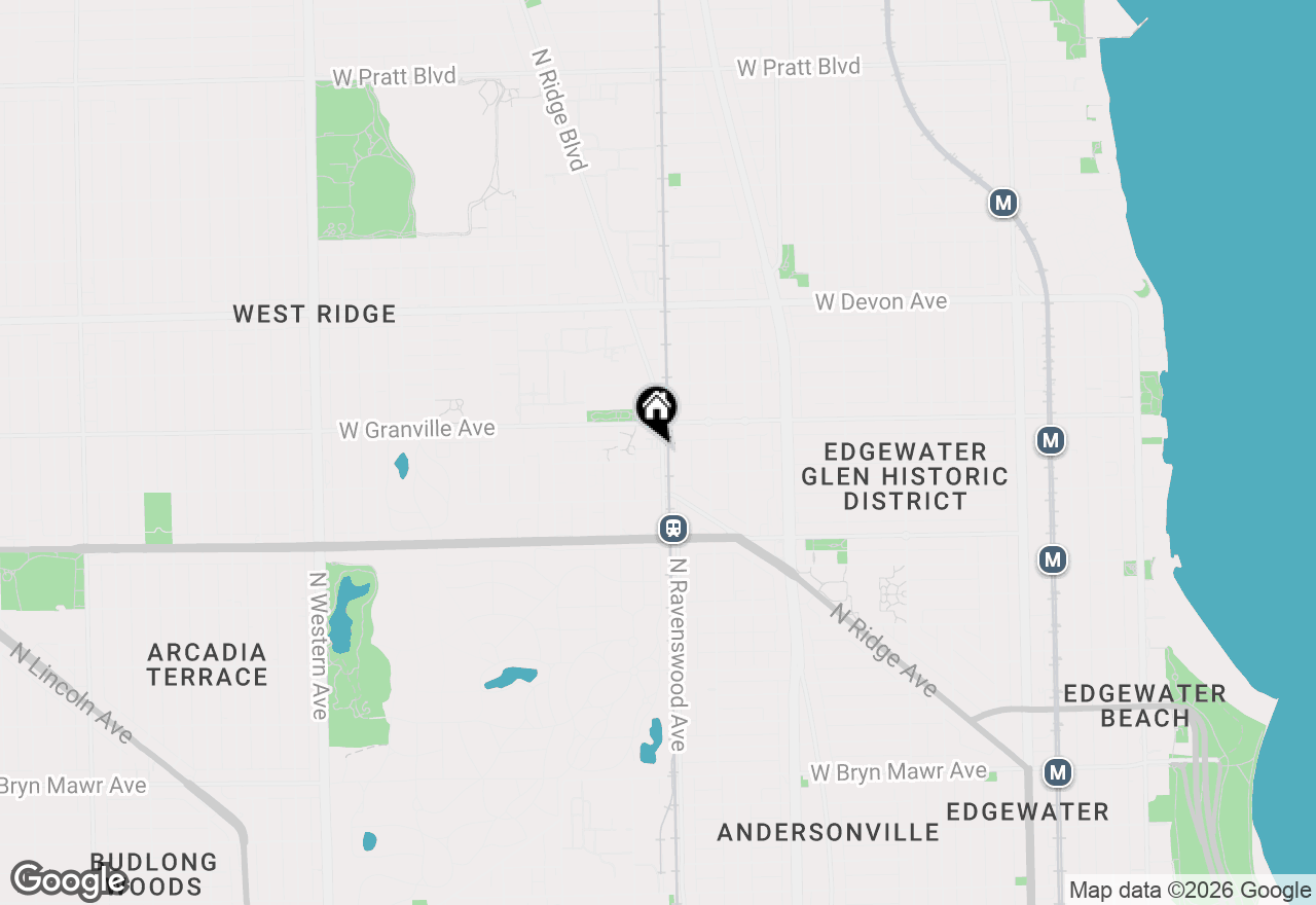 Map of 6150 N Ravenswood Avenue #4, Chicago, IL 60660