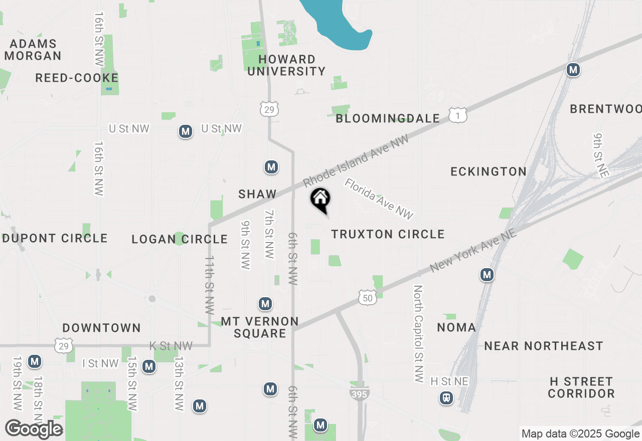 Map of 424 Q Street Nw #B, Washington, DC 20001