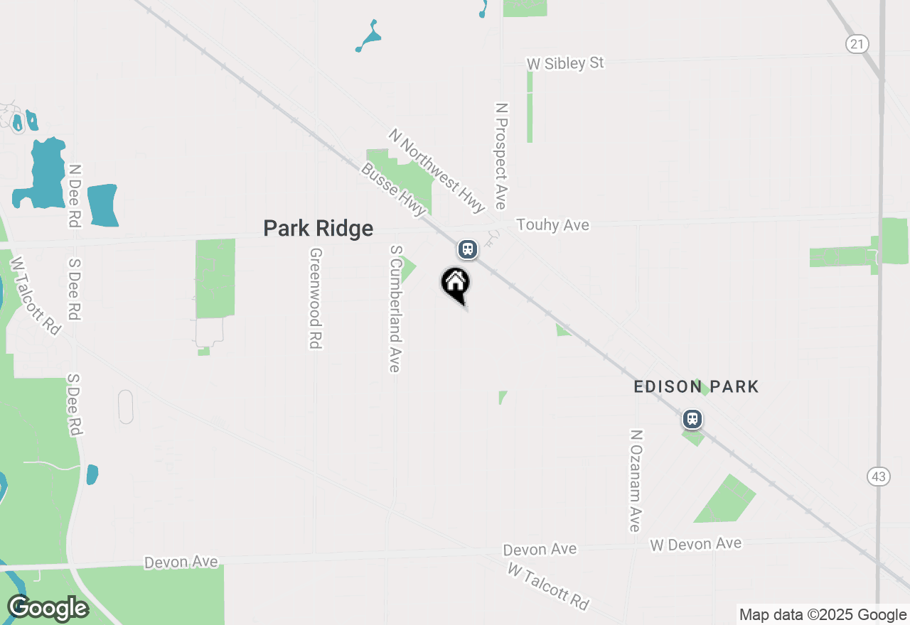 Map of 301 S Prospect Avenue, Park Ridge, IL 60068