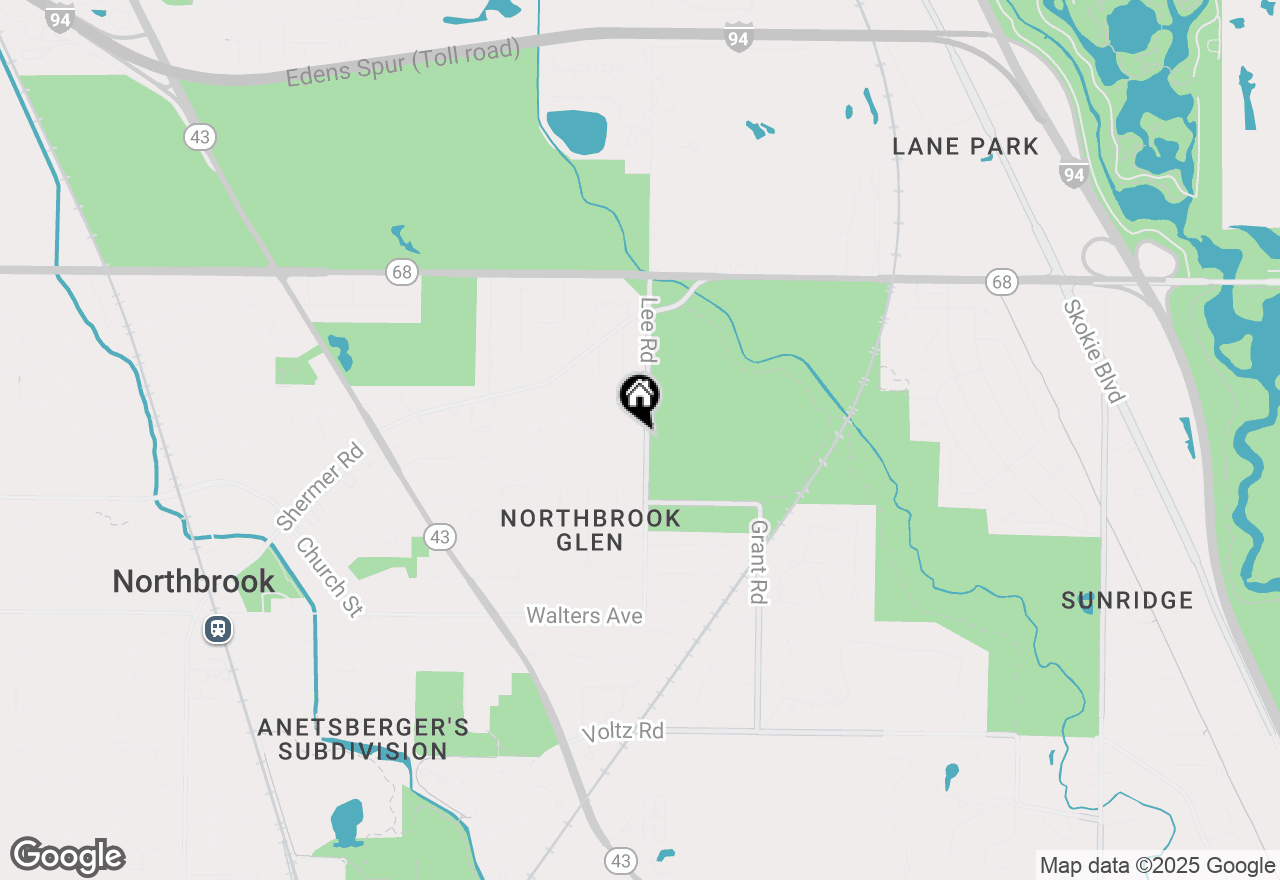 Map of 1046 Lee Road, Northbrook, IL 60062