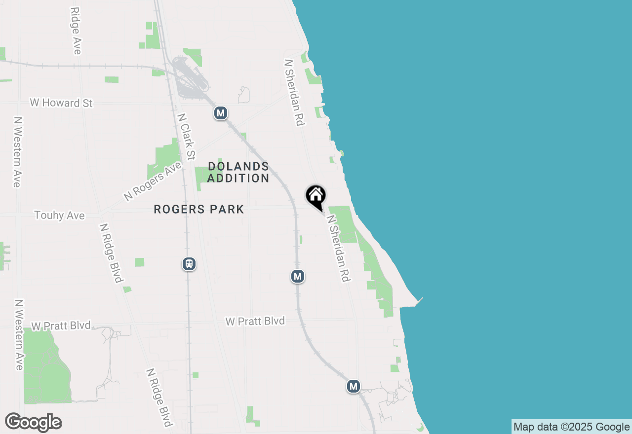 Map of 1334 W Estes Avenue #2S, Chicago, IL 60626