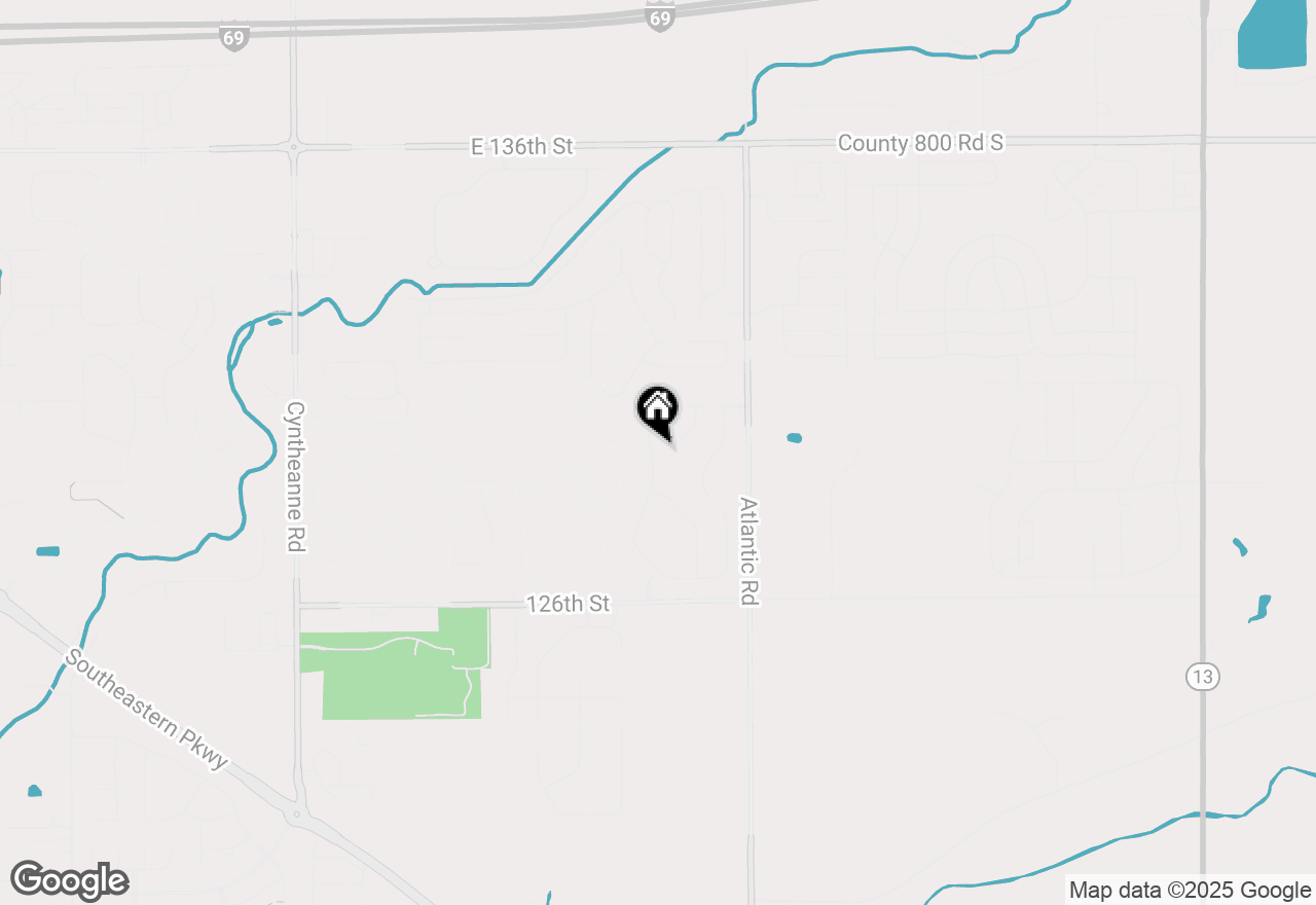 Map of 12973 Girvan Way, Fishers, IN 46037