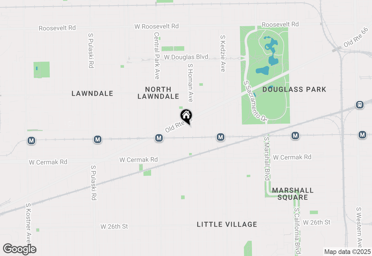 Map of 1921 S Trumbull Avenue #3, Chicago, IL 60623