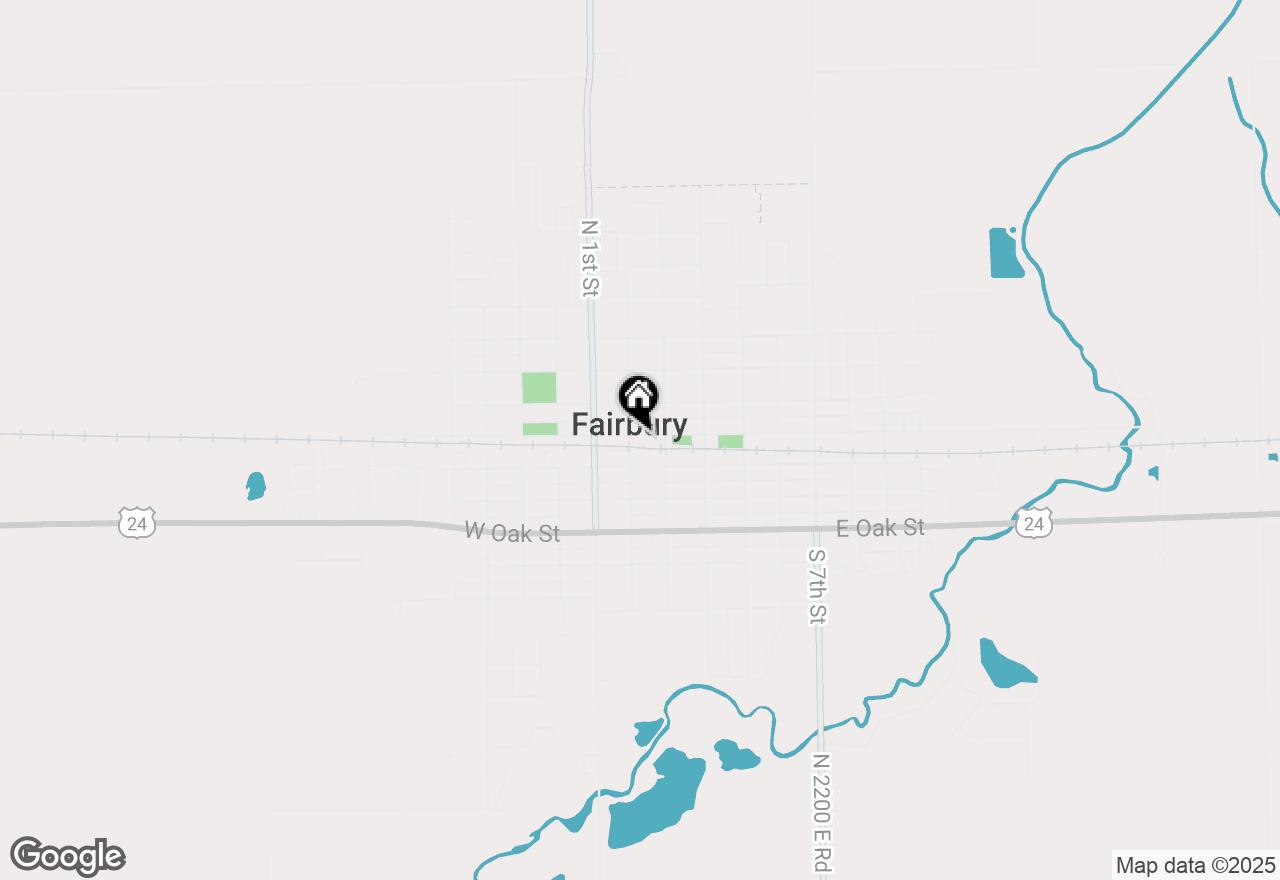 Map of 125 W Locust Street, Fairbury, IL 61739