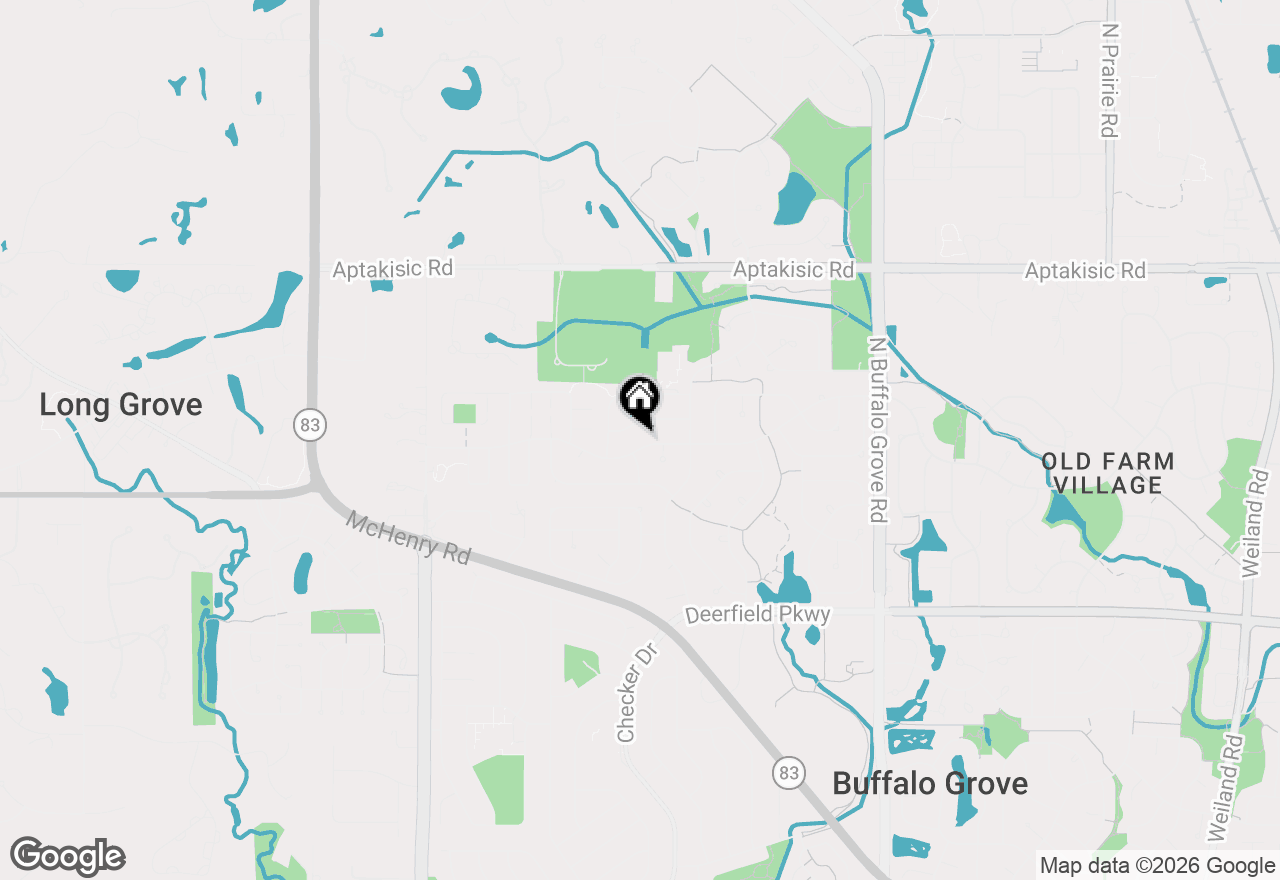 Map of 791 Thompson Boulevard, Buffalo Grove, IL 60089