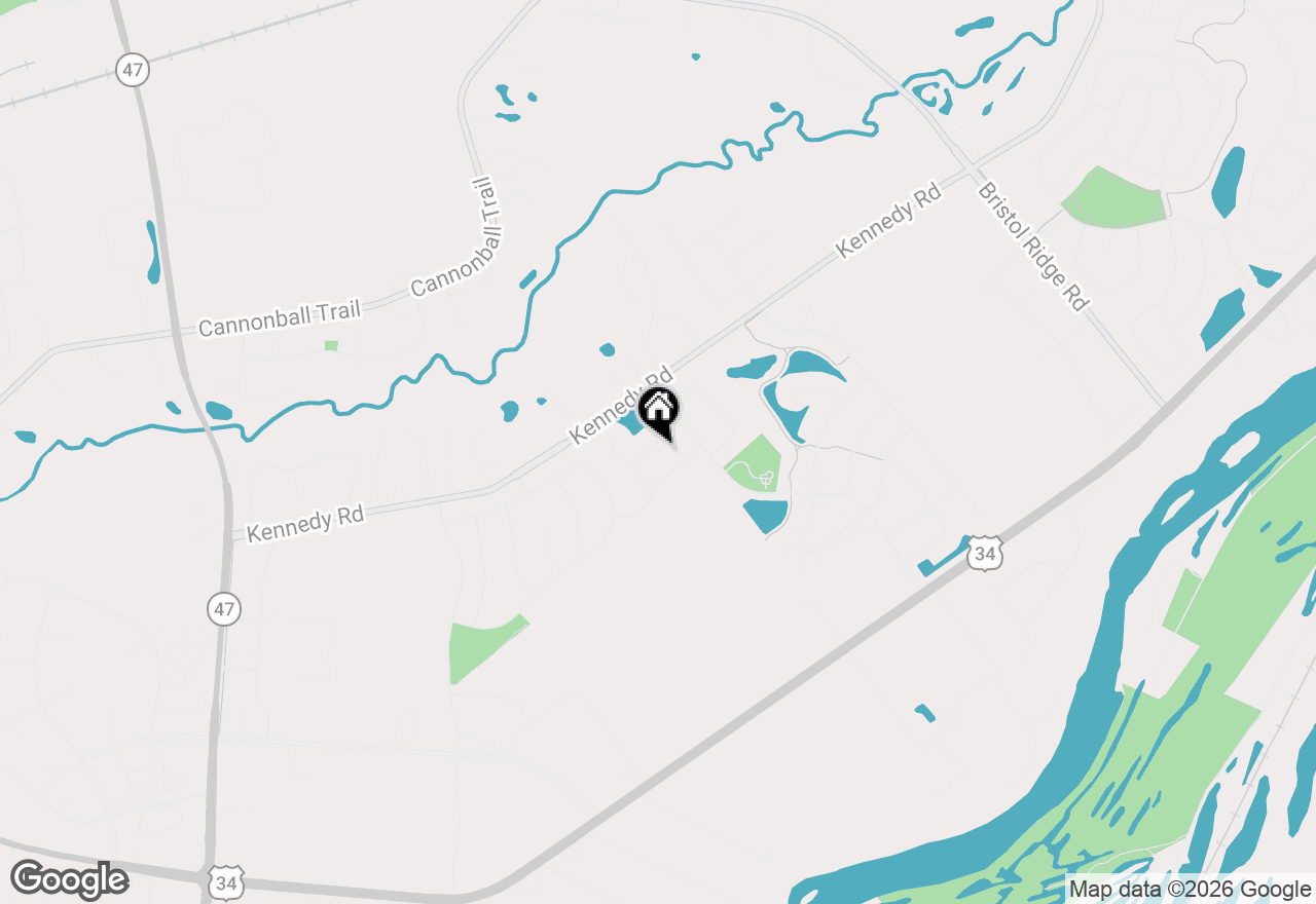 Map of 1142 Midnight Place, Yorkville, IL 60560