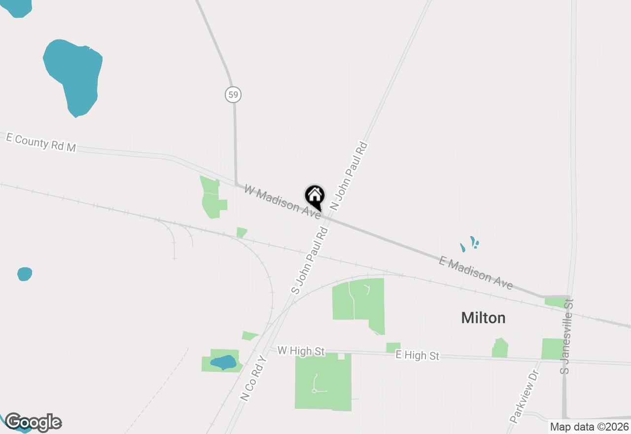 Map of 227 W Madison Avenue, Milton, WI 53563