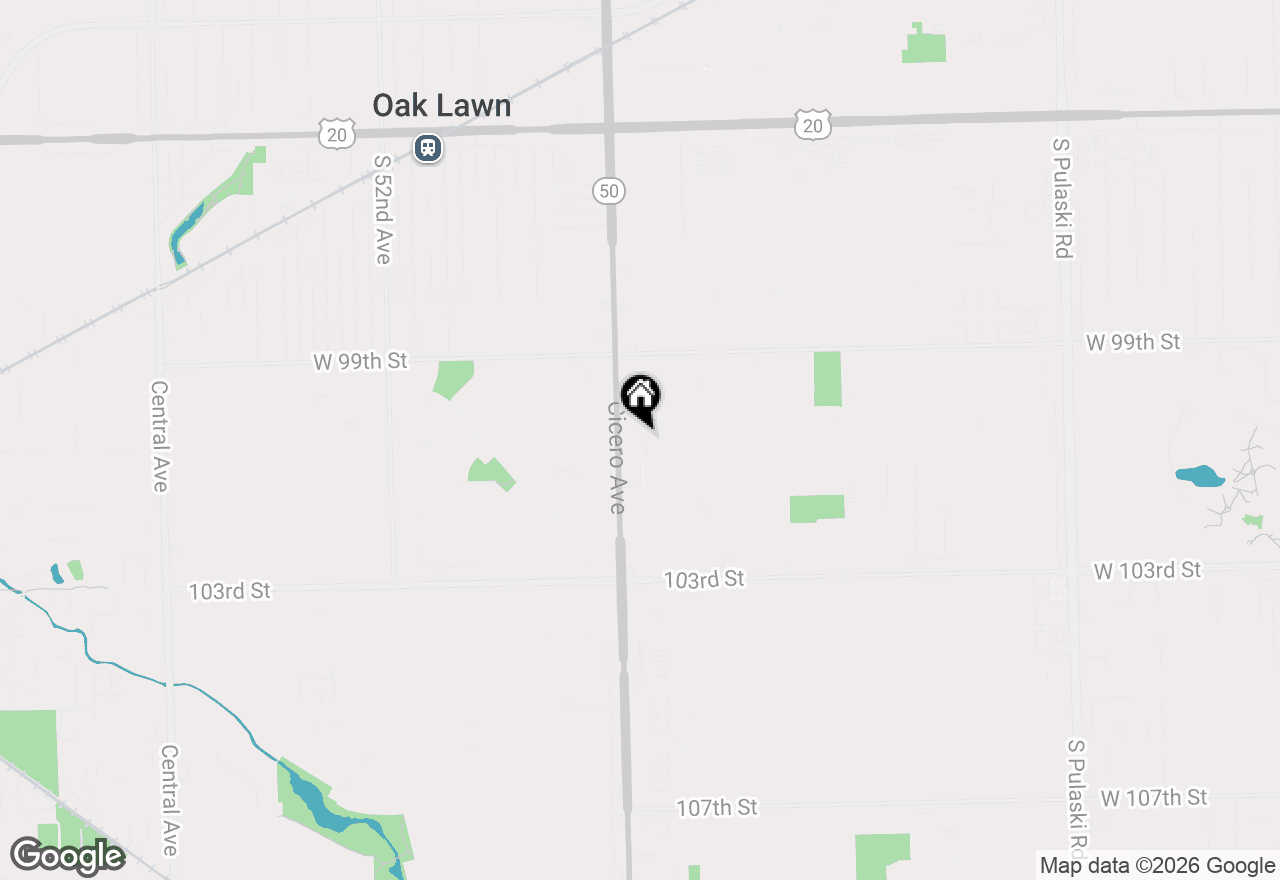 Map of (Address confidential), Oak Lawn, Illinois 60453