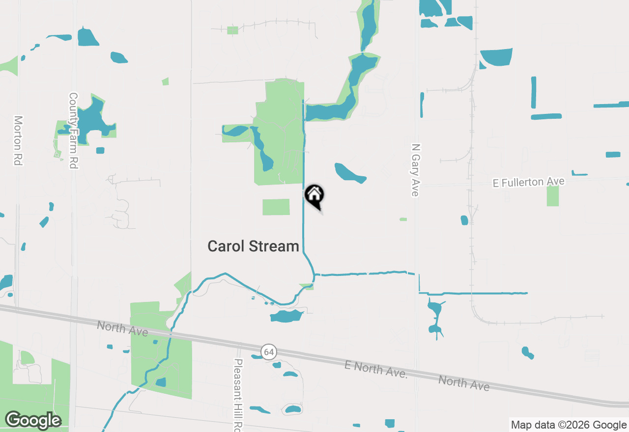 Map of 332 El Paso Lane, Carol Stream, IL 60188