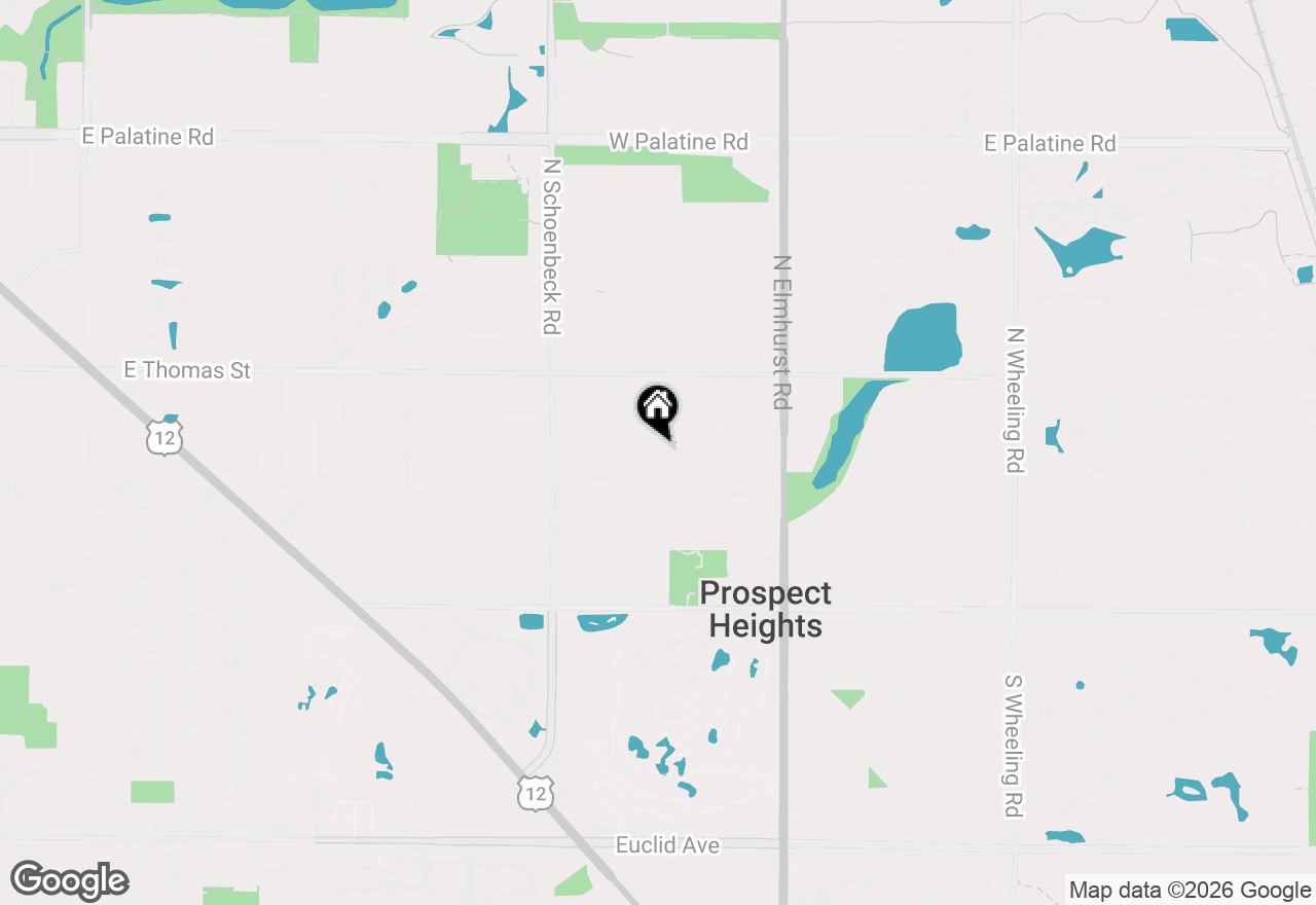 Map of 206 Elm Street, Prospect Heights, IL 60070