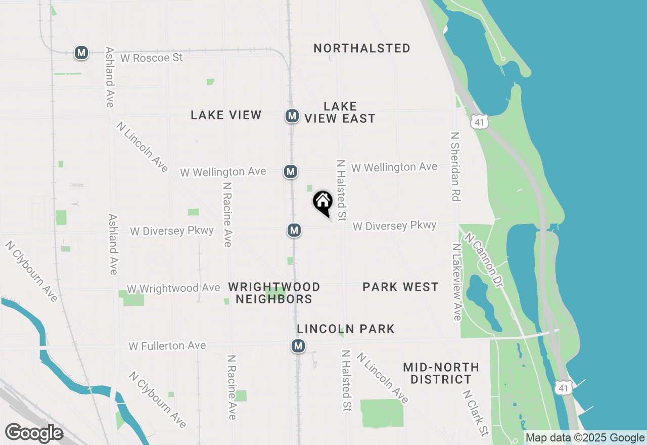 Map of 840 W Diversey Parkway #2E, Chicago, IL 60614