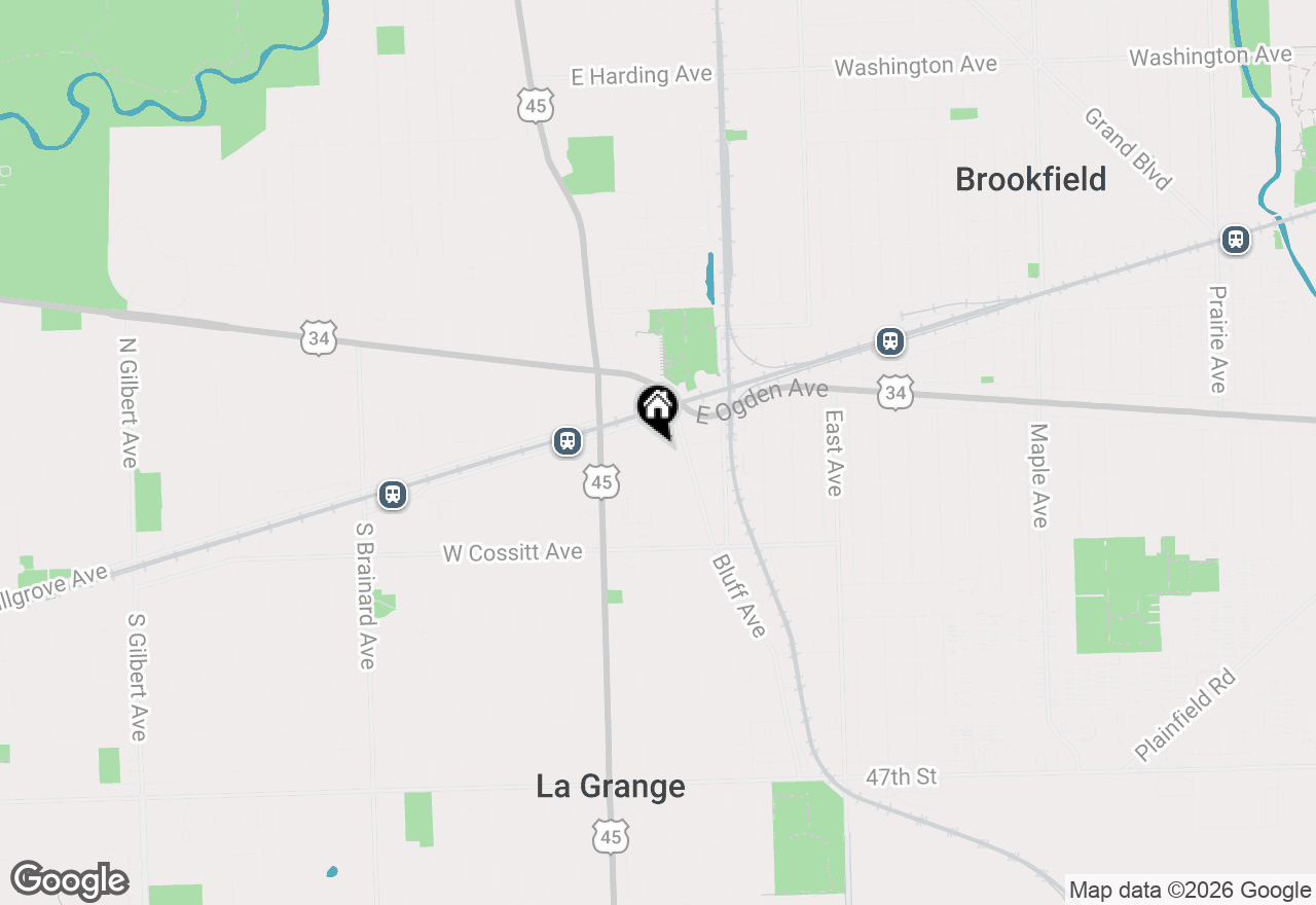 Map of 24 7th Avenue, La Grange, IL 60525