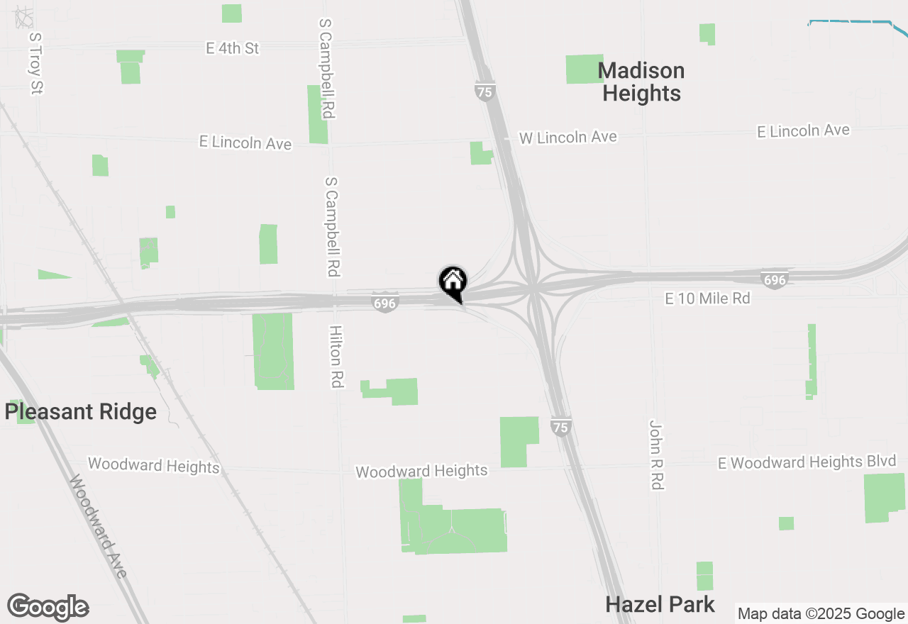 Map of 2282 E 10 Mile Road, Ferndale, MI 48220