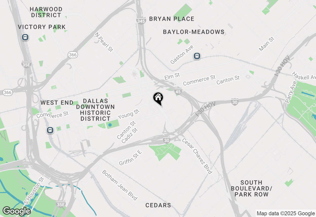 Map of 643 S Cesar Chavez Boulevard, Dallas, TX 75201