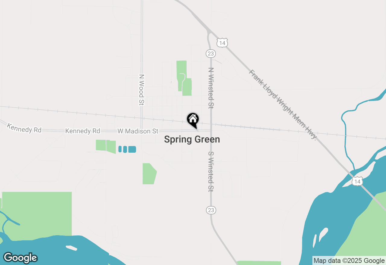 Map of 204 E Madison Street, Spring Green, WI 53588