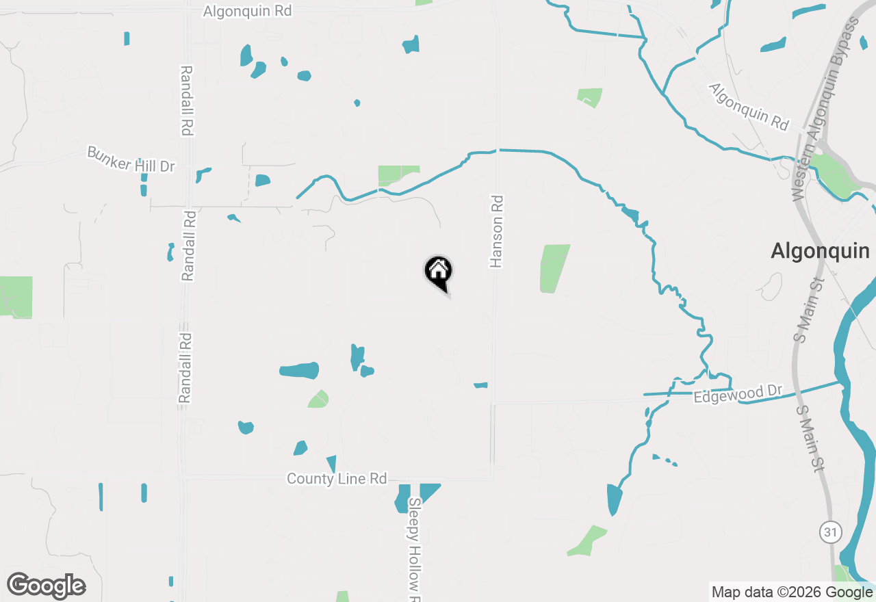 Map of 1641 Westbury Drive, Algonquin, IL 60102