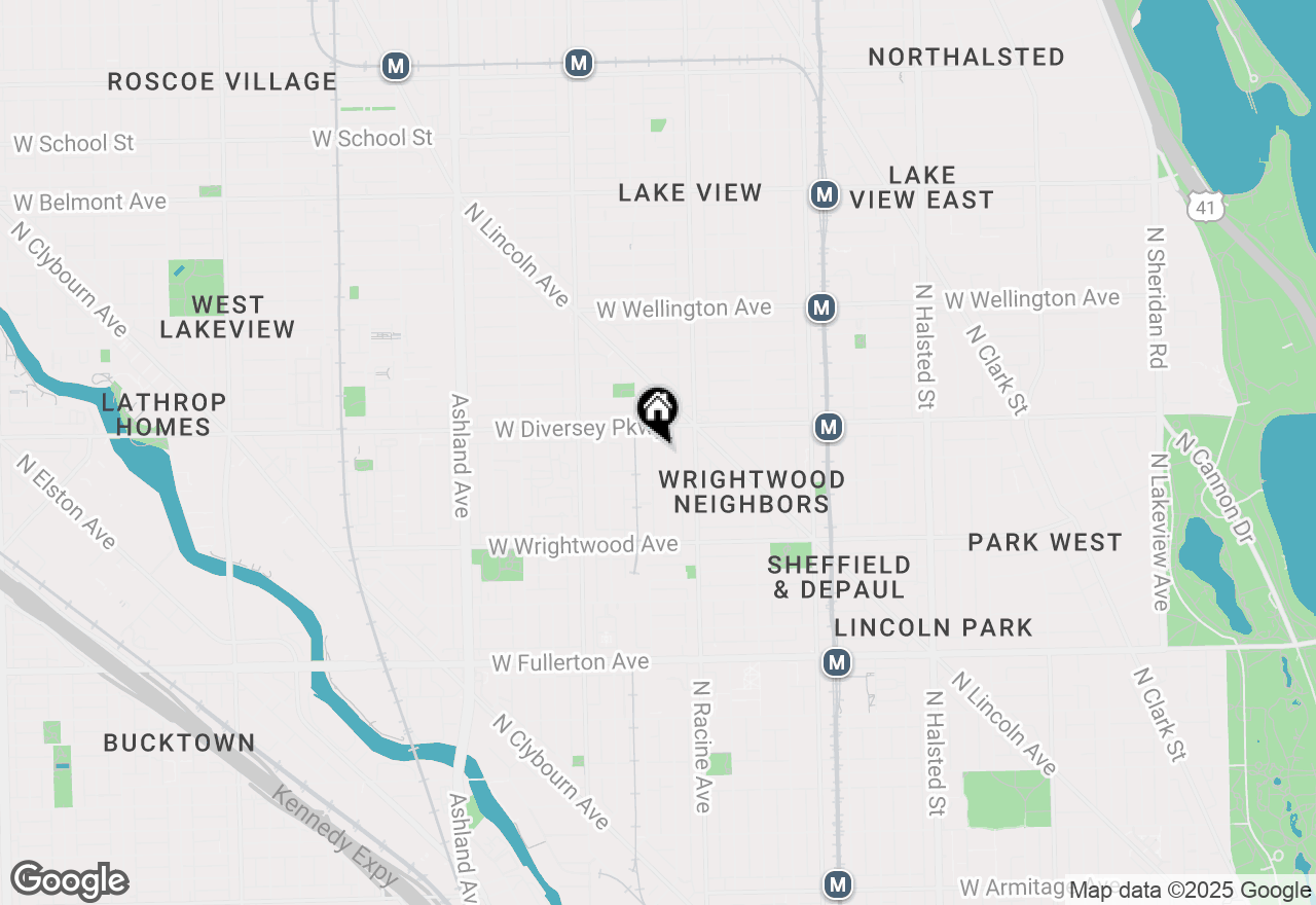 Map of (Address confidential), Chicago, Illinois 60614