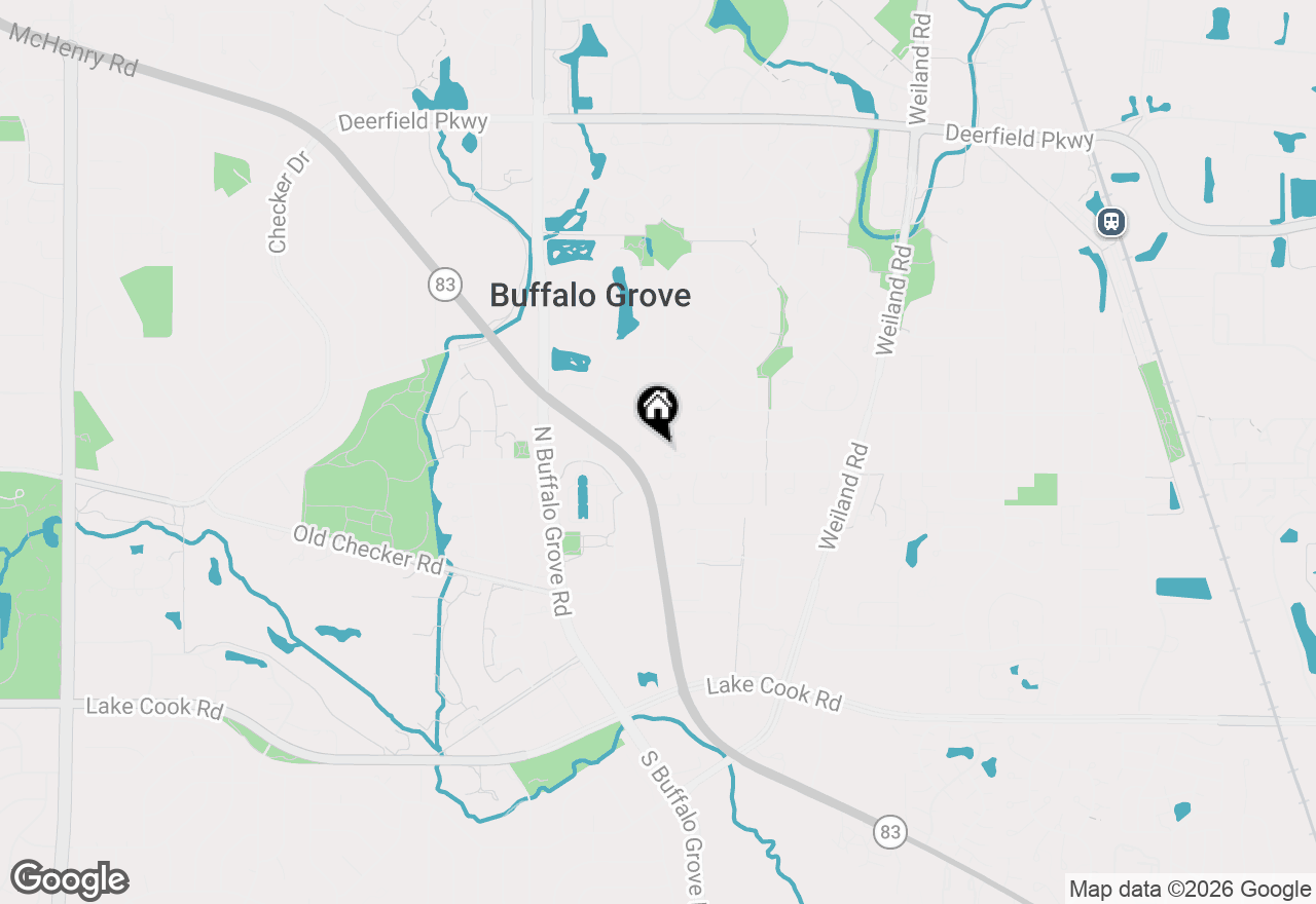 Map of 470 Highland Grove Drive, Buffalo Grove, IL 60089