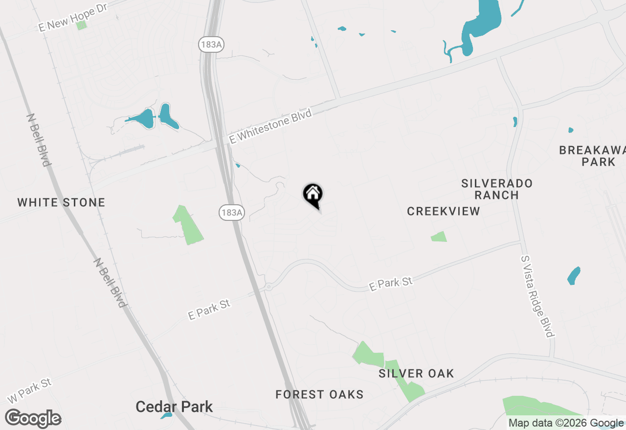 Map of 1114 Peyton Pl, Cedar Park, TX 78613