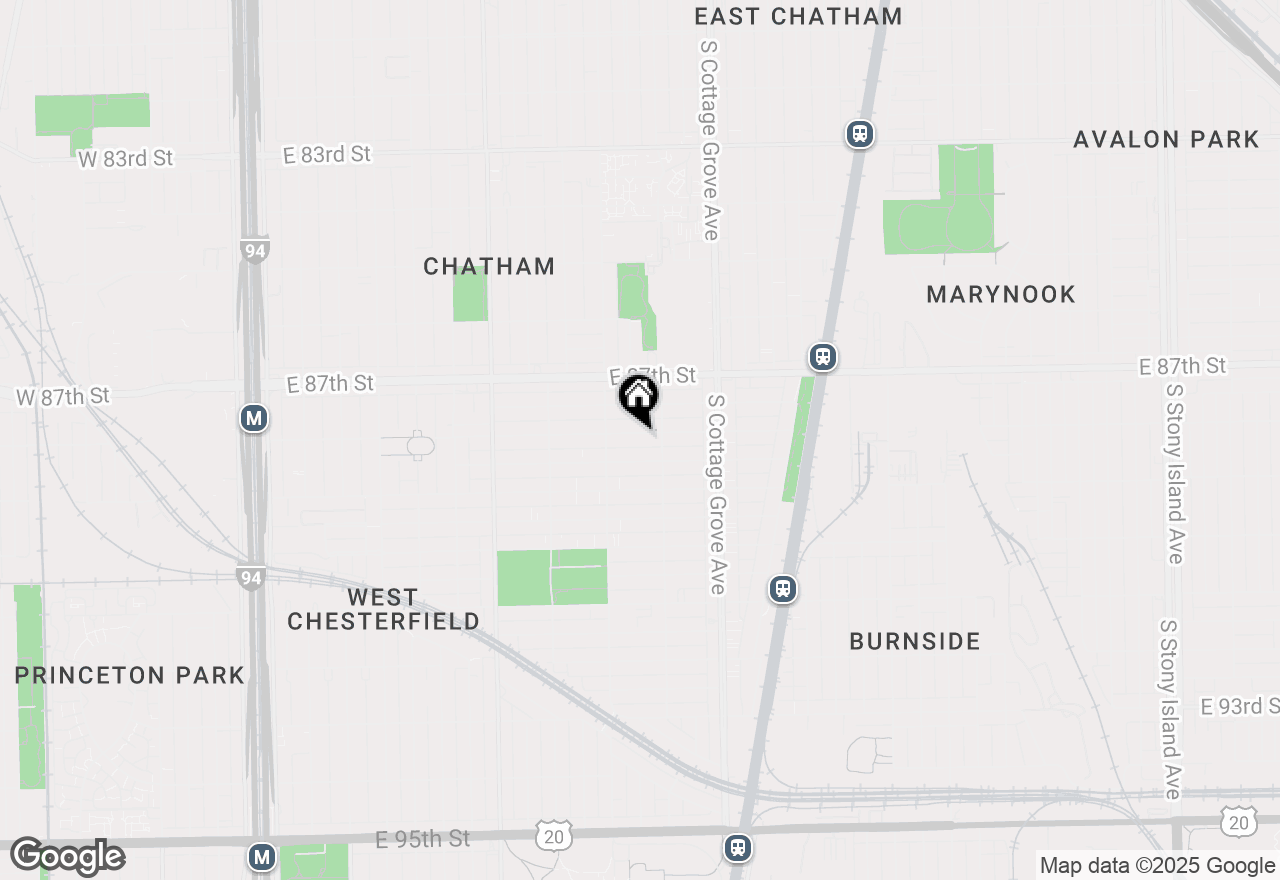 Map of 637 E 88th Street, Chicago, IL 60619