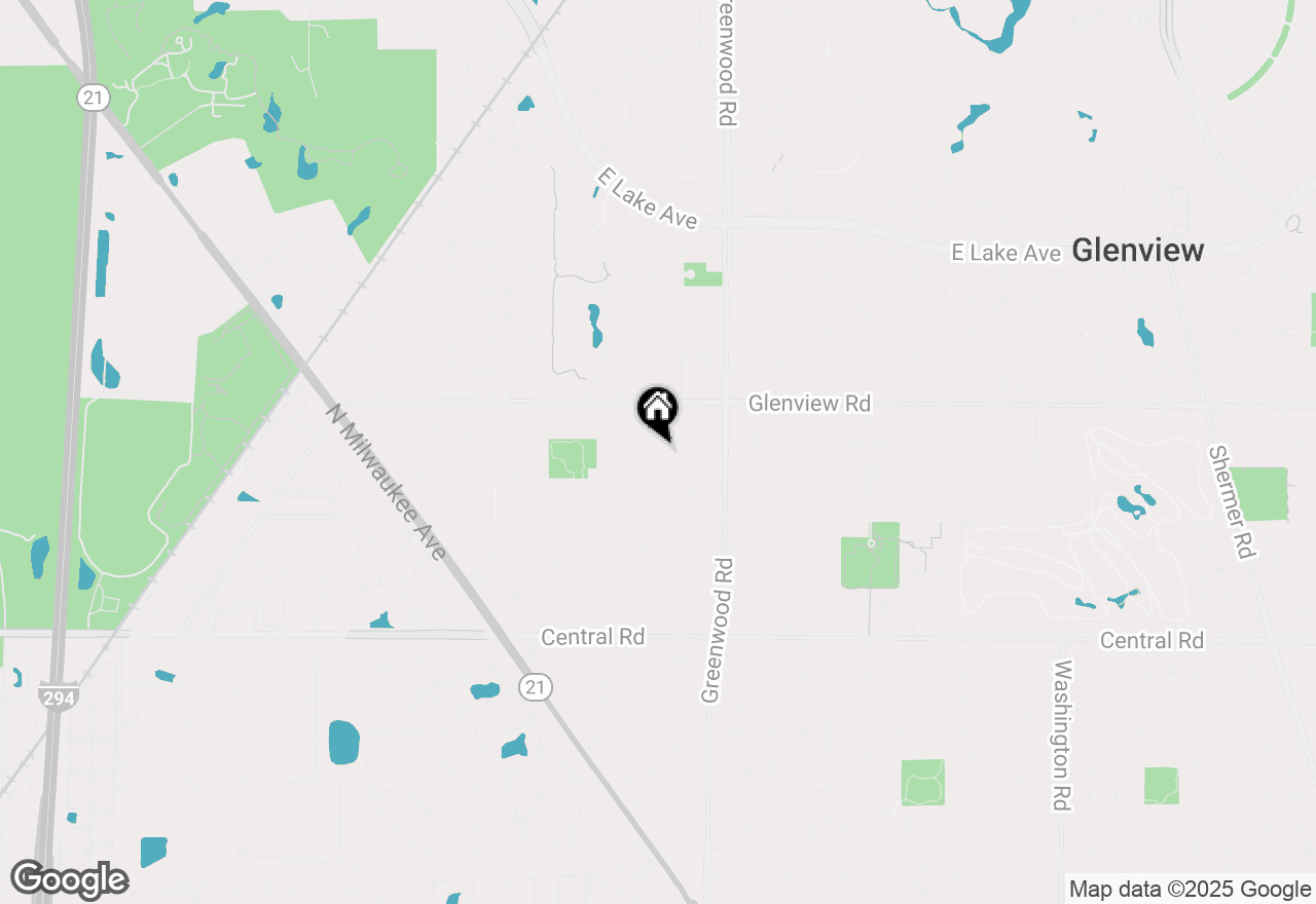 Map of 3405 Highland Court, Glenview, IL 60025