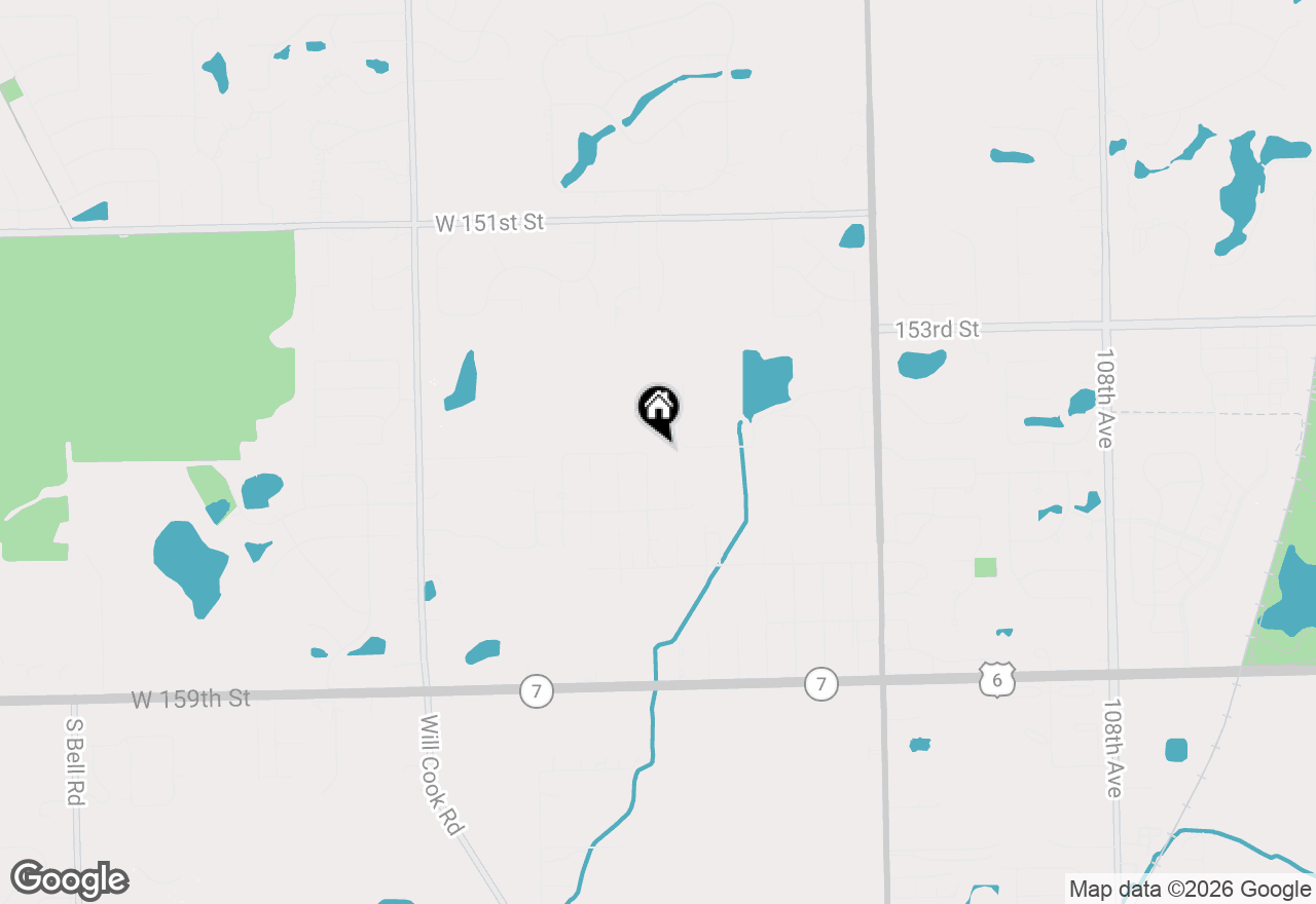 Map of 13821 116th Avenue, Orland Park, IL 60467