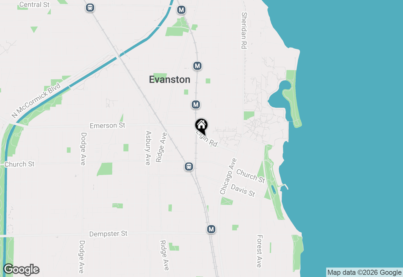 Map of 800 Elgin Road #609, Evanston, IL 60201